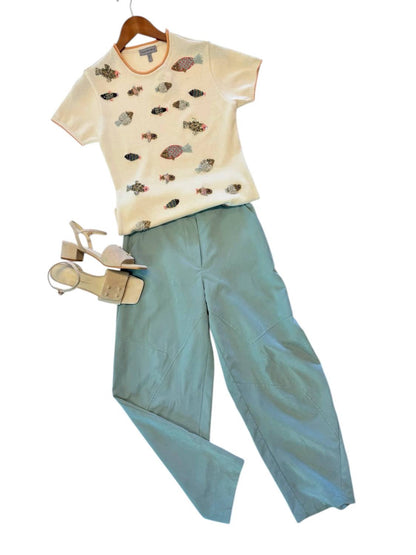 Carmelita Embellished Fish Top