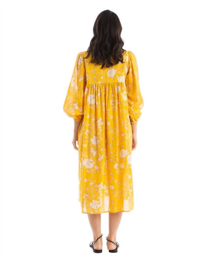 Hamsa Garden Midi Dress