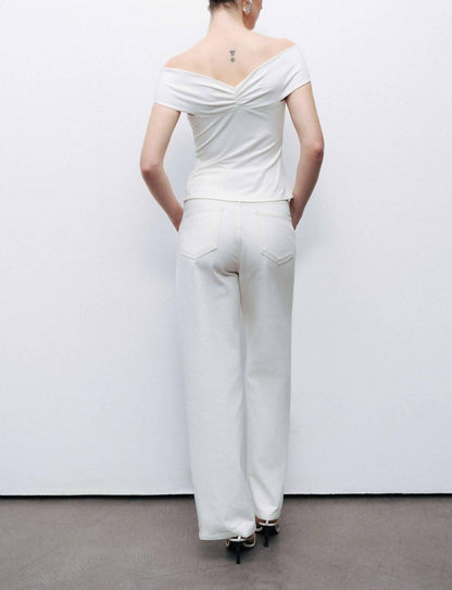Linea Twist Off-shoulder Blouse