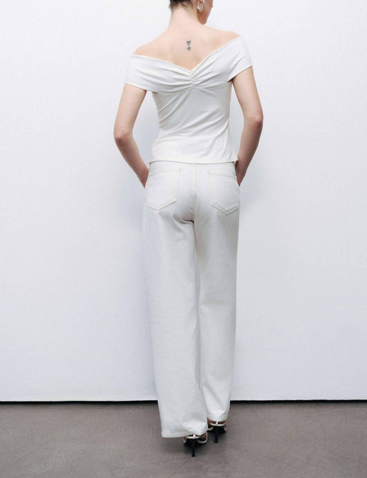 Linea Twist Off-shoulder Blouse