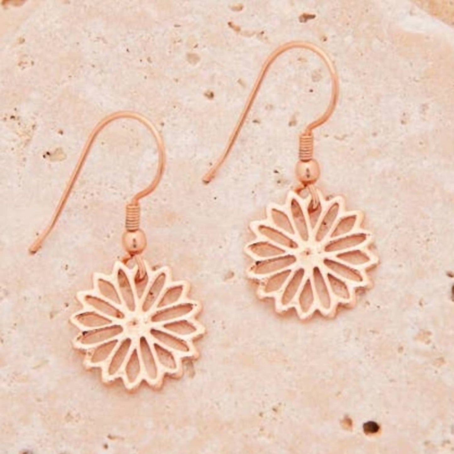 Women's Birth Month Flower Necklace And Earring Set