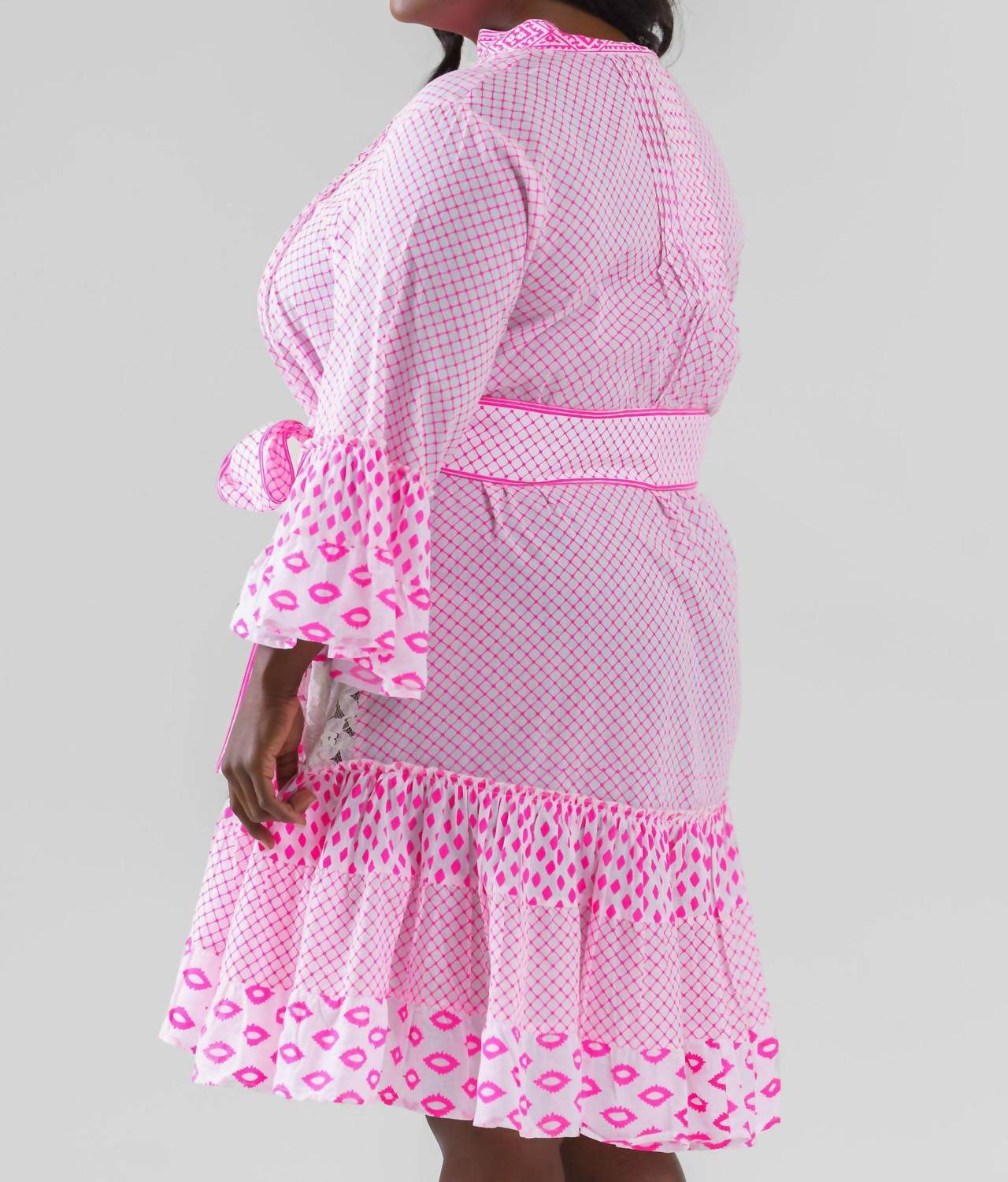 Pep's Cannes - Short Net Print Mini Dress - Plus - Rack Hunt -