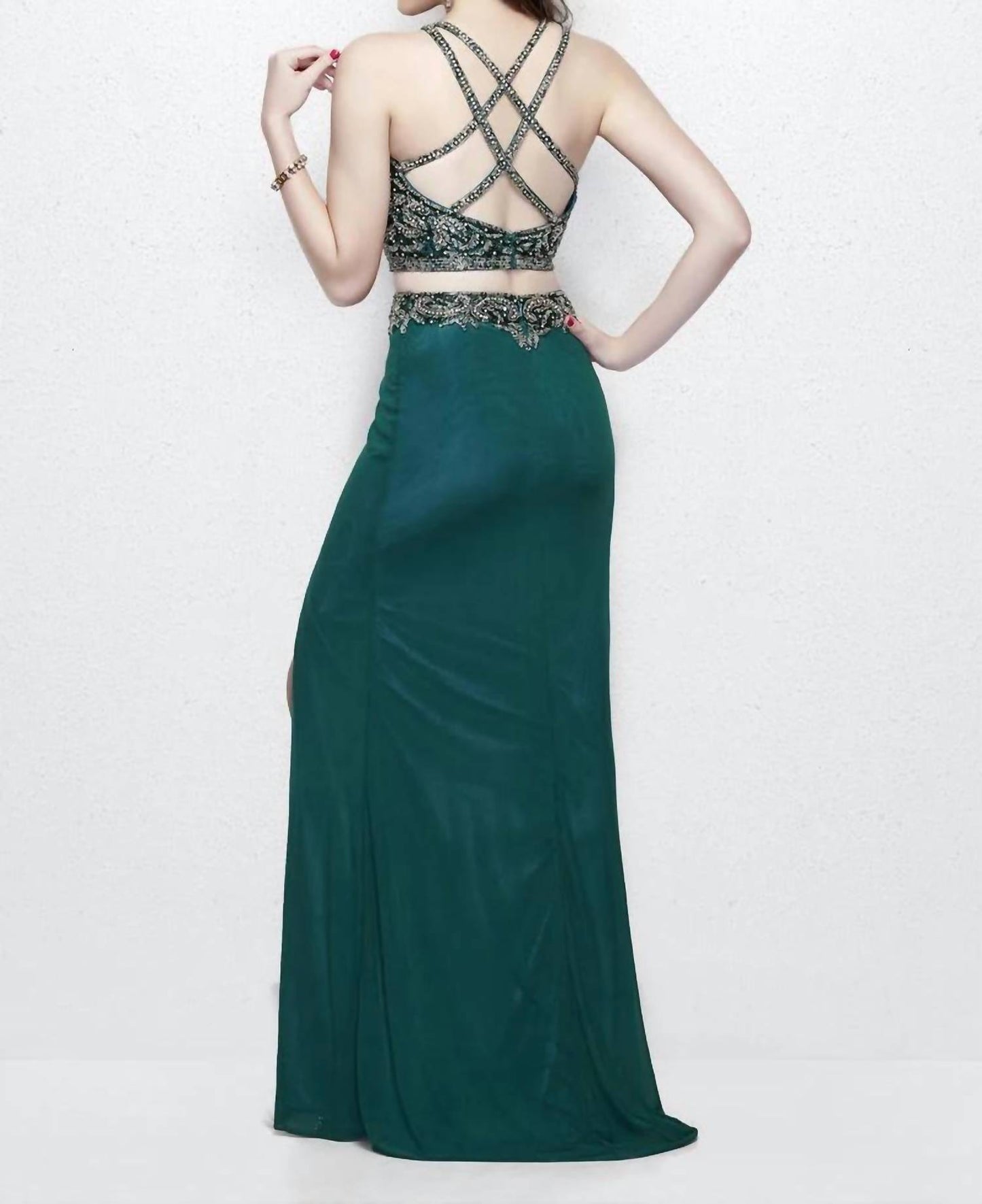 Two-piece Long Evening Dress