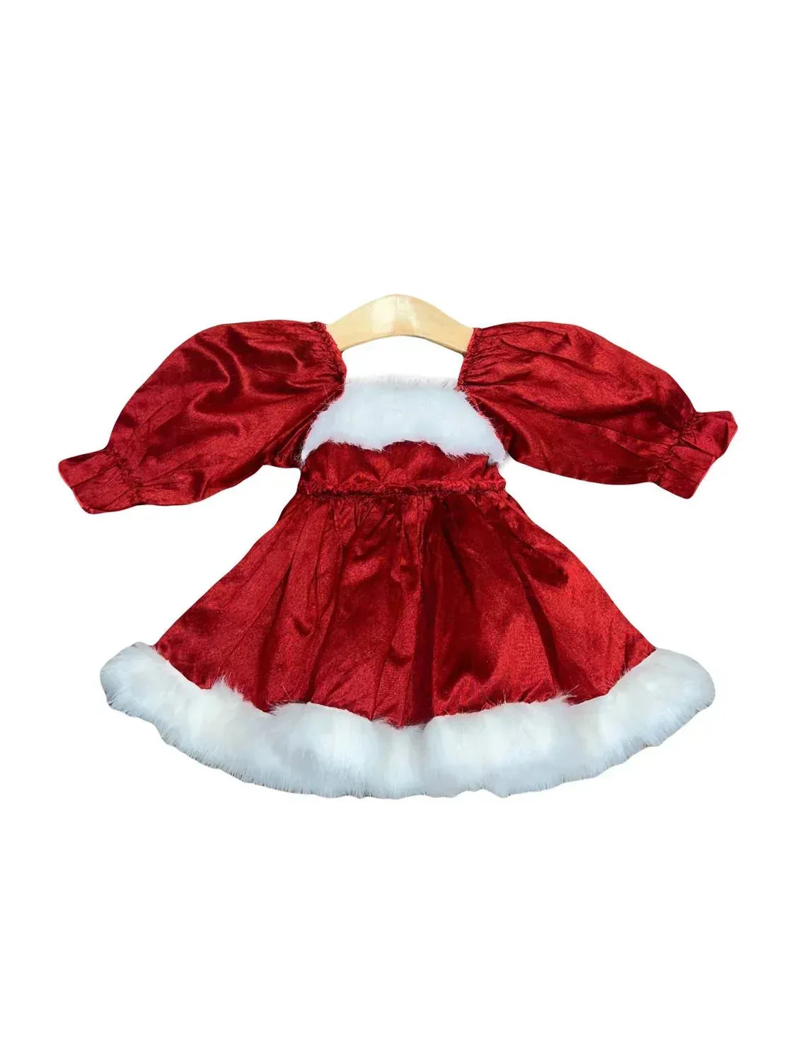 Ooh! La, La! Couture - Girls Trimmed Santa Baby Doll Onesie Dress - Rack Hunt