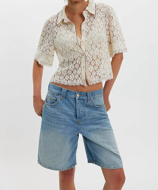 MANNIE LACE BUTTONDOWN