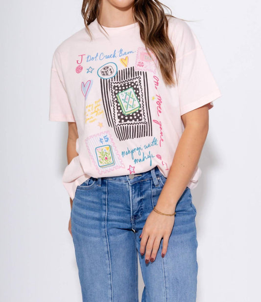 Mahjong Collage Tee Top