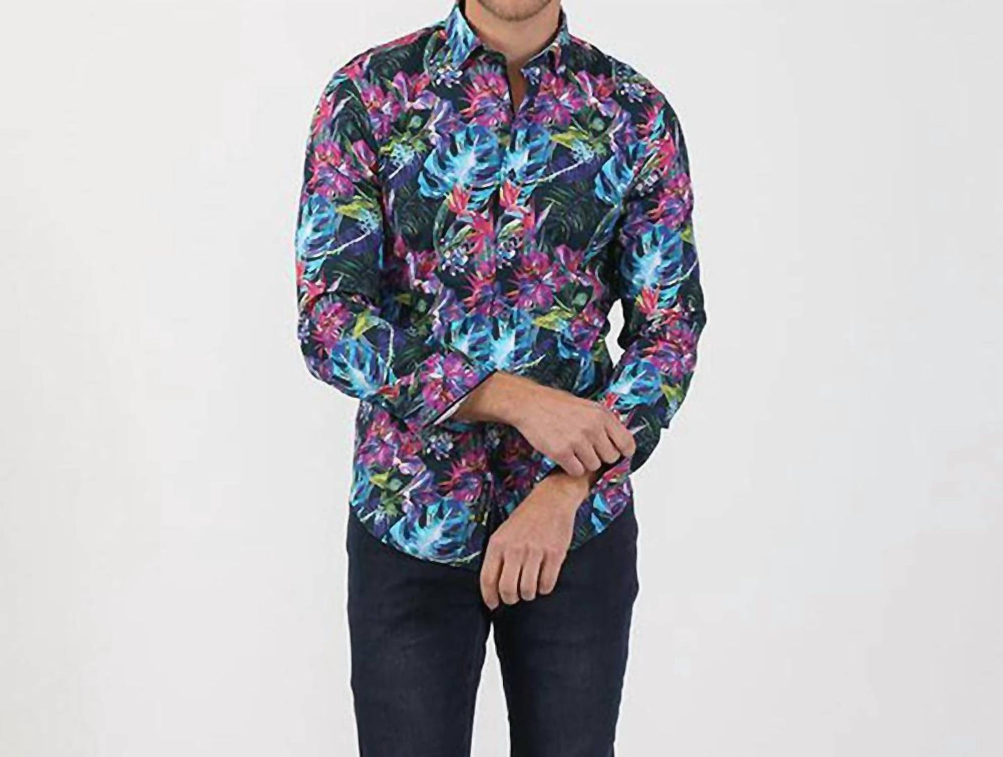 Miami Floral Button Down Shirt