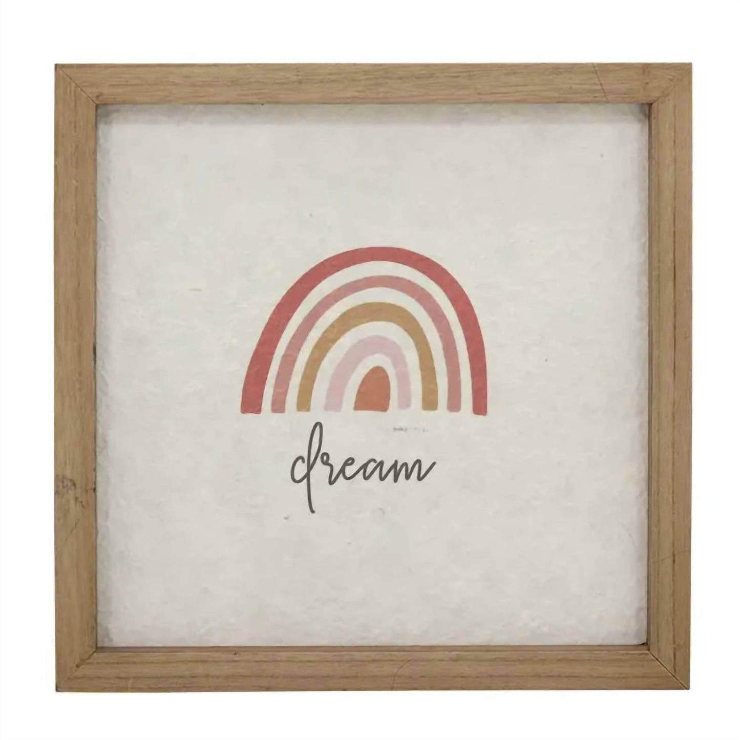 Paris Loft - Dream Rainbow Decorative Wood Framed Wall Art Plaque - Rack Hunt -