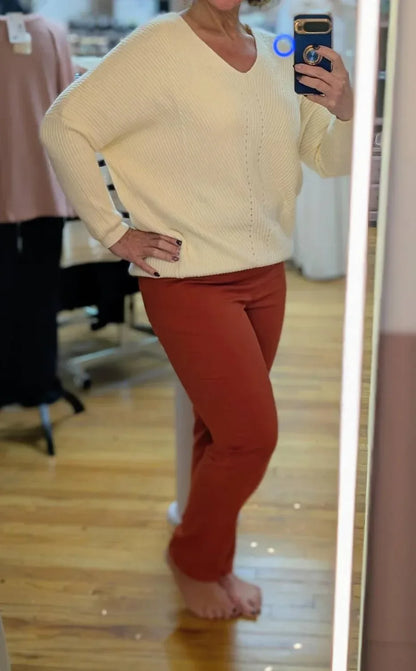 Southern Lady - Vintage Pull On Mid Rise Pant - Rack Hunt
