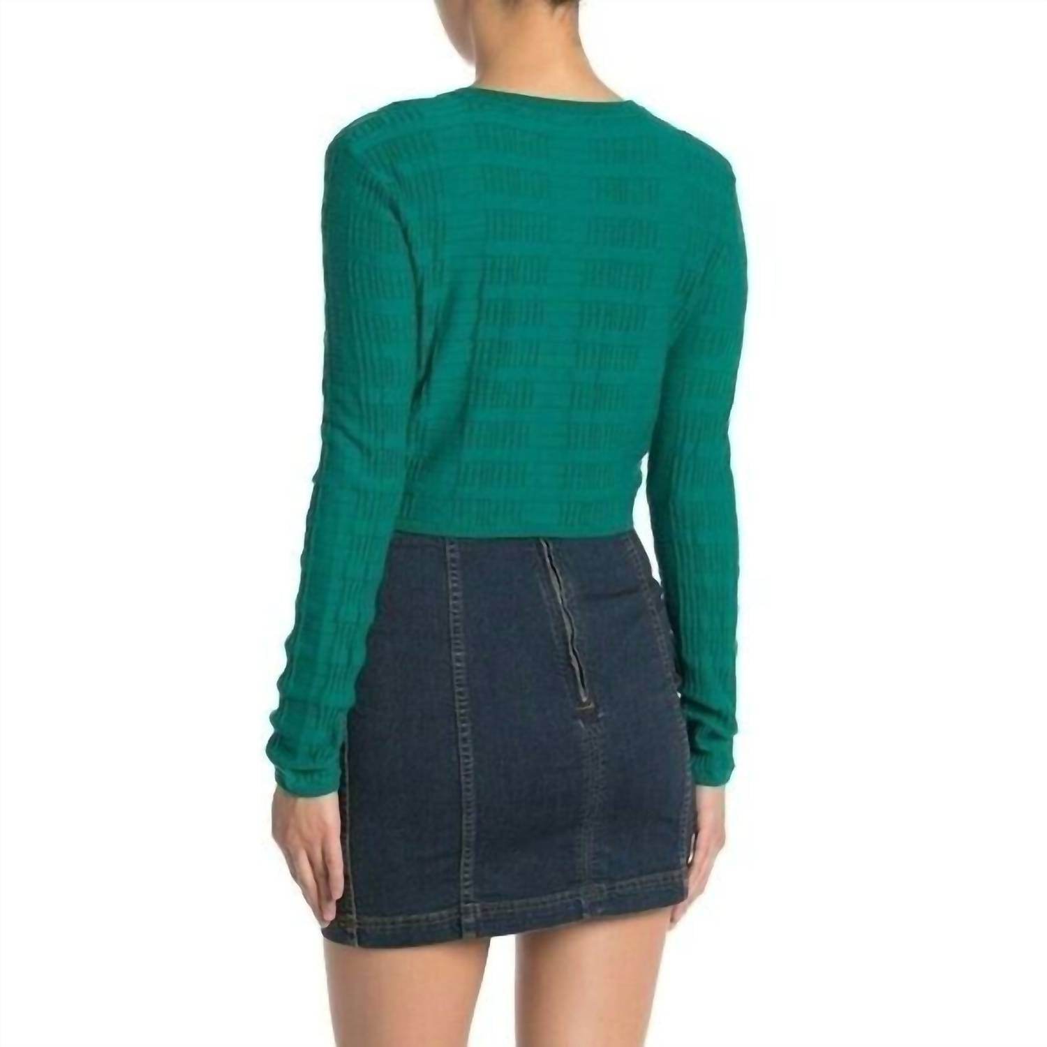 BCBGeneration - Textured Crop Sweater - Rack Hunt -