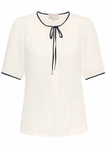 Women's Tie-front Short-sleeve Blouse