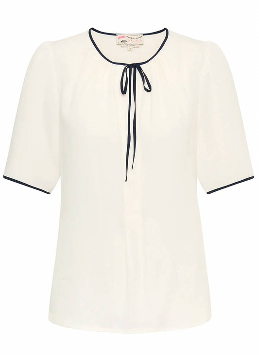 Women's Tie-front Short-sleeve Blouse