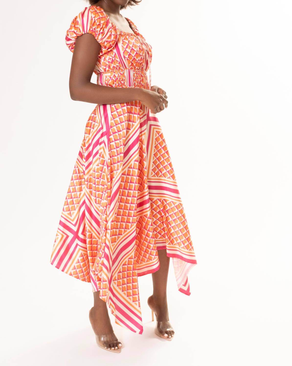 Area Stars - Printed Midi Dress - Rack Hunt