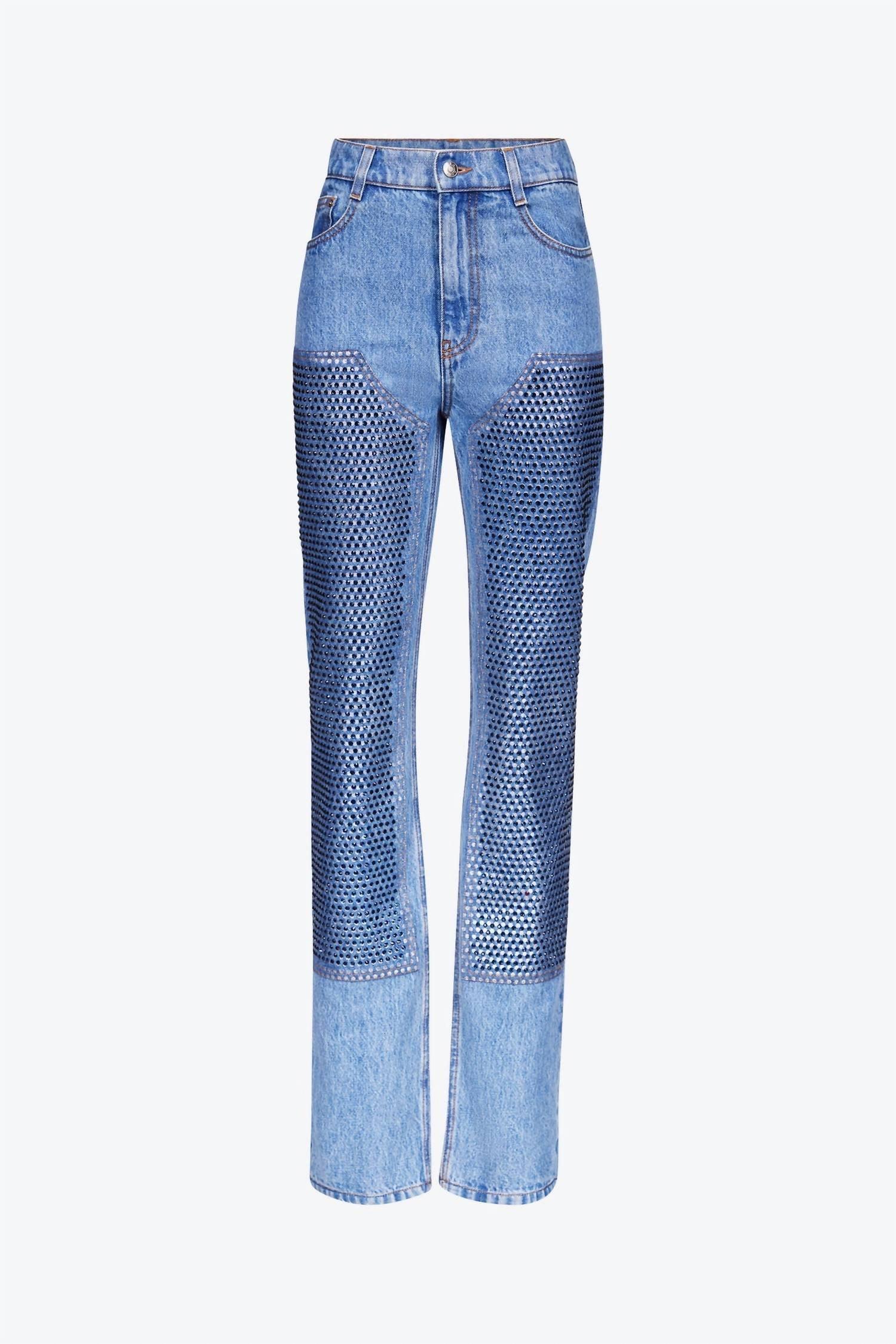 AREA - Crystal Straight Leg Jean - Rack Hunt