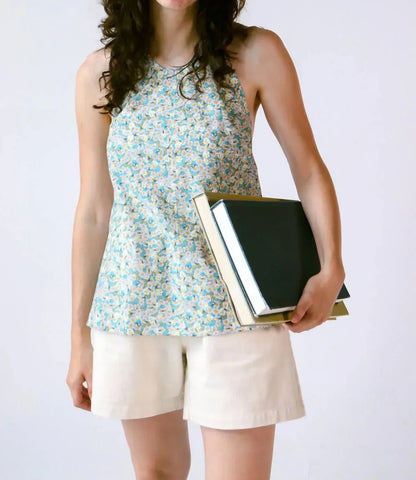 Kaarem - Daisy Floral Low Back Halter Top - Rack Hunt