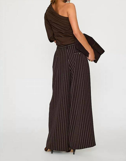 Poplin One Shoulder Top