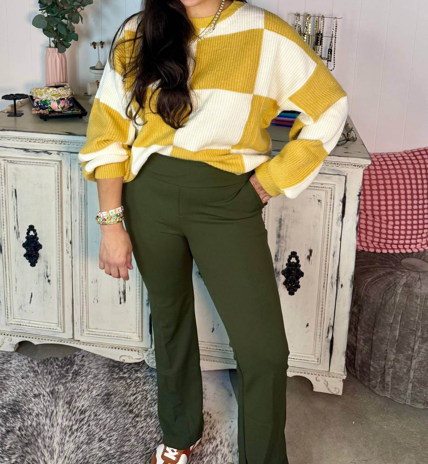 LDC - Checkered Chunky Sweater - Rack Hunt -