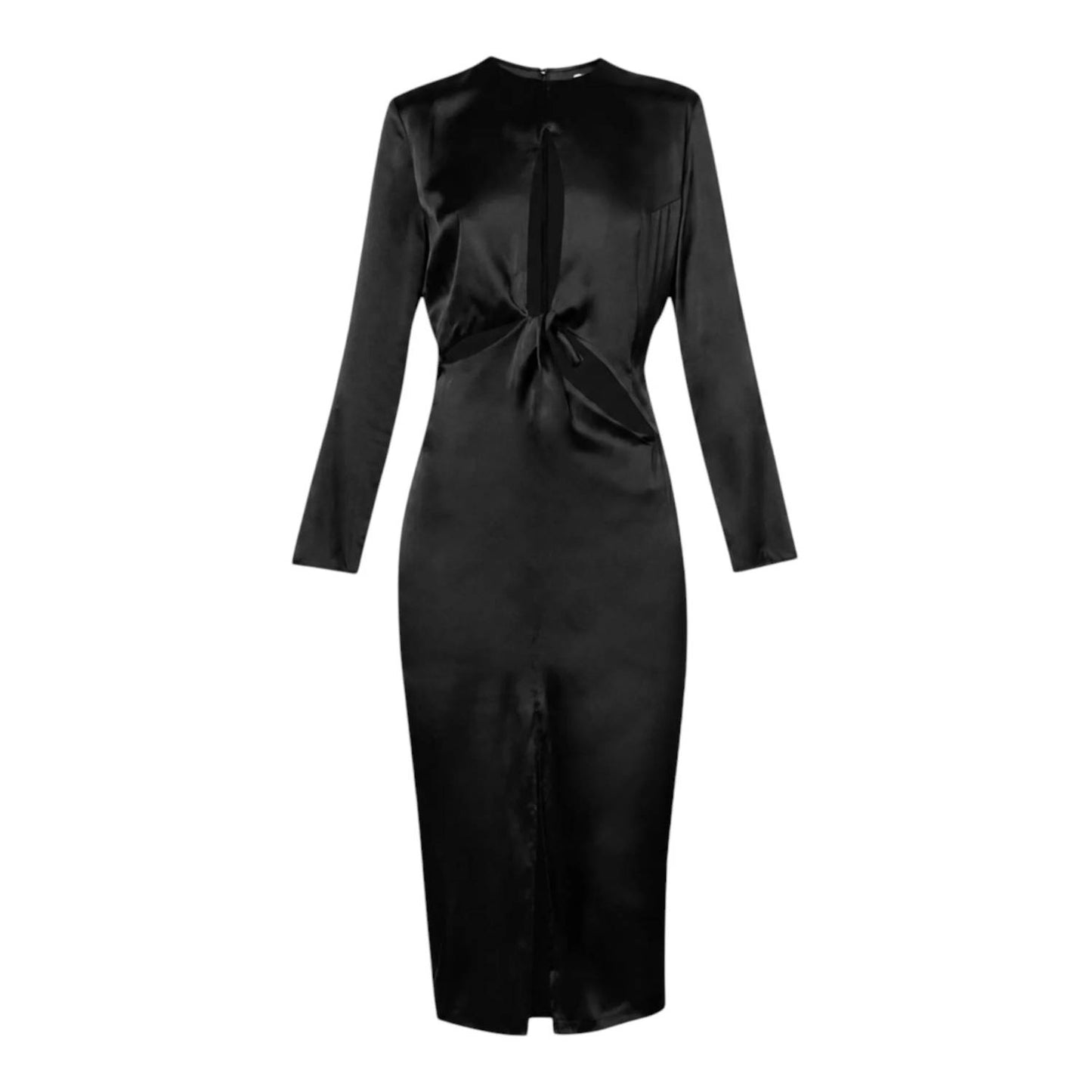 Rose Silk Midi Dress