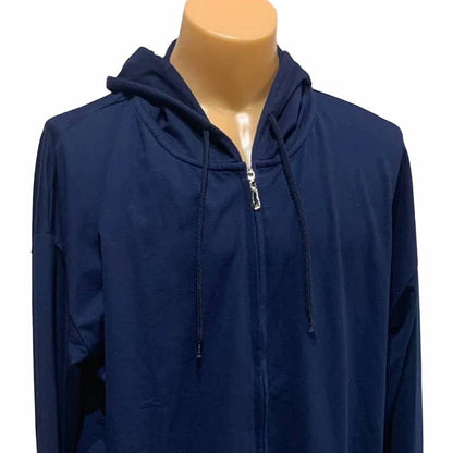 Men's Lightweight Full Zip Hoodie Jacket - Plus