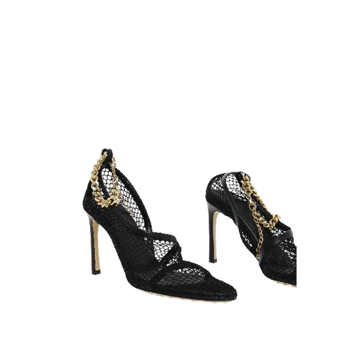 Women's Chain-trimmed Mesh Sandals