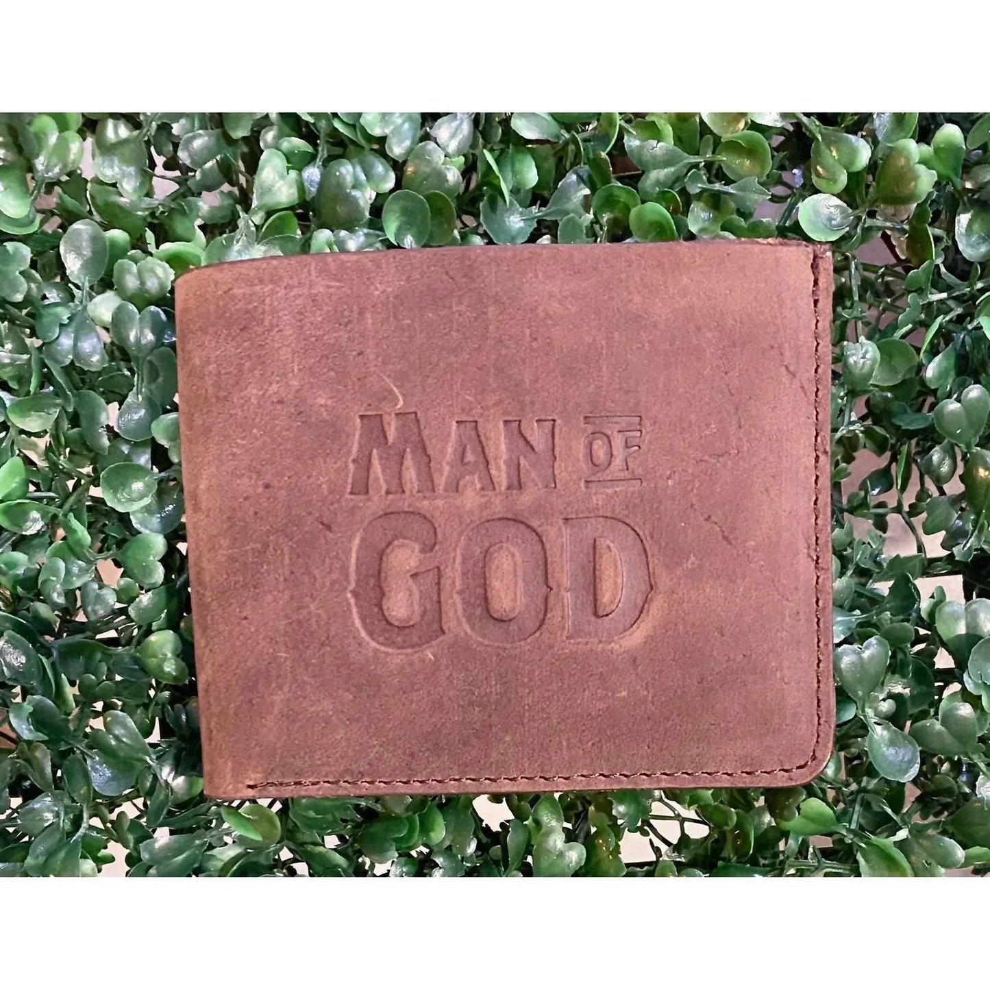Swanson Christian Products - Men's Man Of God Genuine Leather Bifold Wallet - Rack Hunt