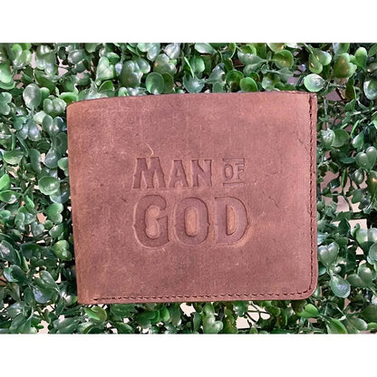 Swanson Christian Products - Men's Man Of God Genuine Leather Bifold Wallet - Rack Hunt