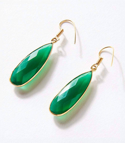 Women's Onyx Quartz Earrings