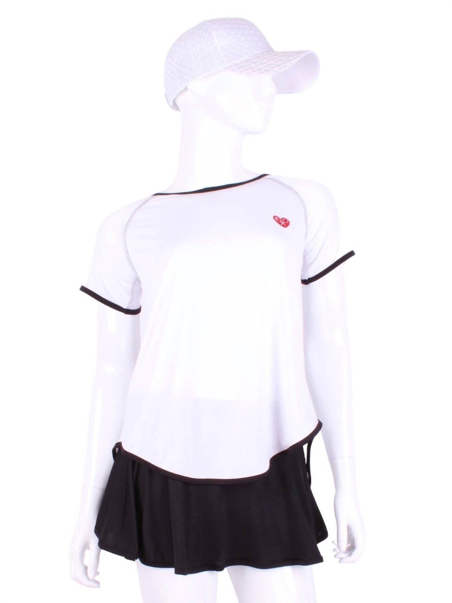 Love Love Tennis - Women's Tie Back Short Sleeve Tennis Tee - Rack Hunt -