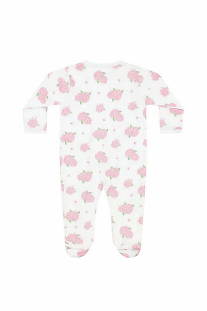 Girl's Hydrangea Coverall Footie