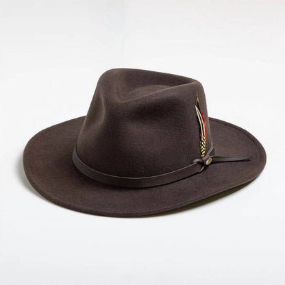 Men's Crushable Felt Outback Hat