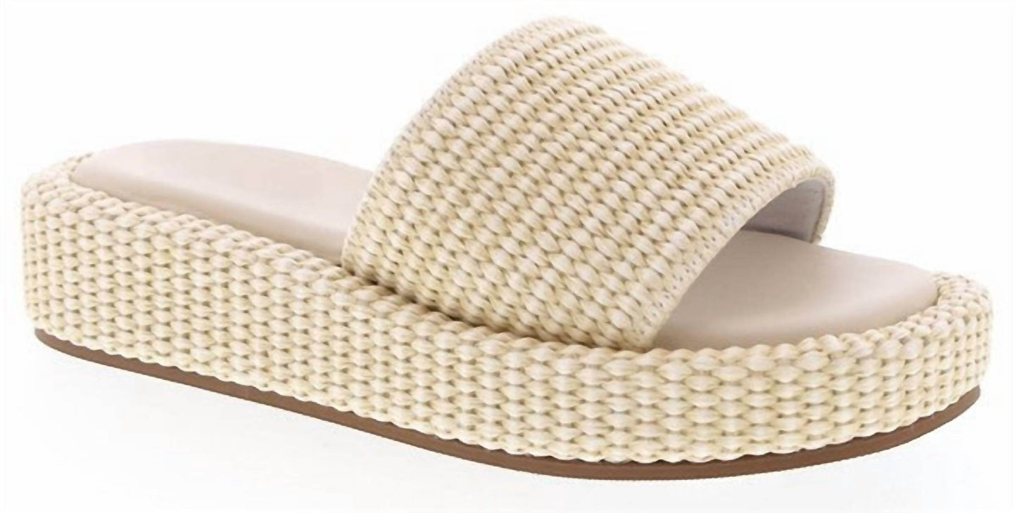 Shoe La La - Women's Raffia Slip-on Sandals - Rack Hunt -