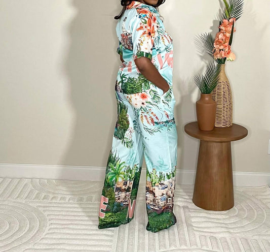 Venetian Coastline Pant Set