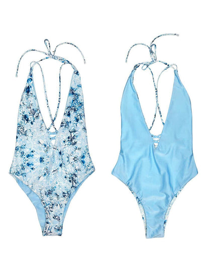 B Swim - Women's Reversible Lush One Piece - Rack Hunt