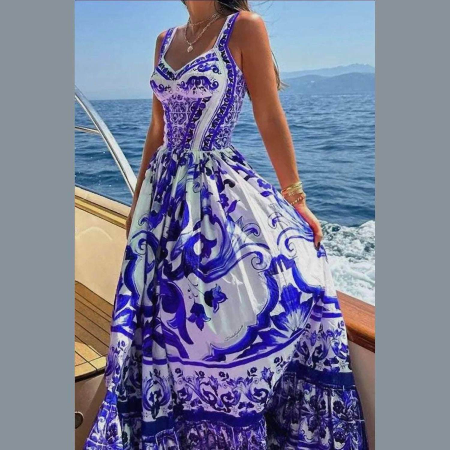 Always Amalfi - Italian Tile Dress - Rack Hunt