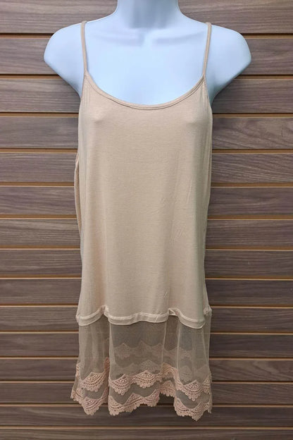 Bijorca - Women's Lace Bottom Tank - Rack Hunt