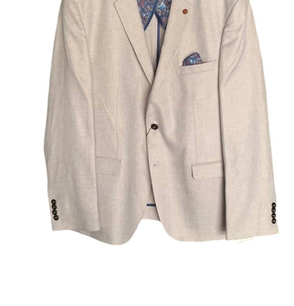 Men's Bold Spot Cotton Blazer With Floral Silk Lining