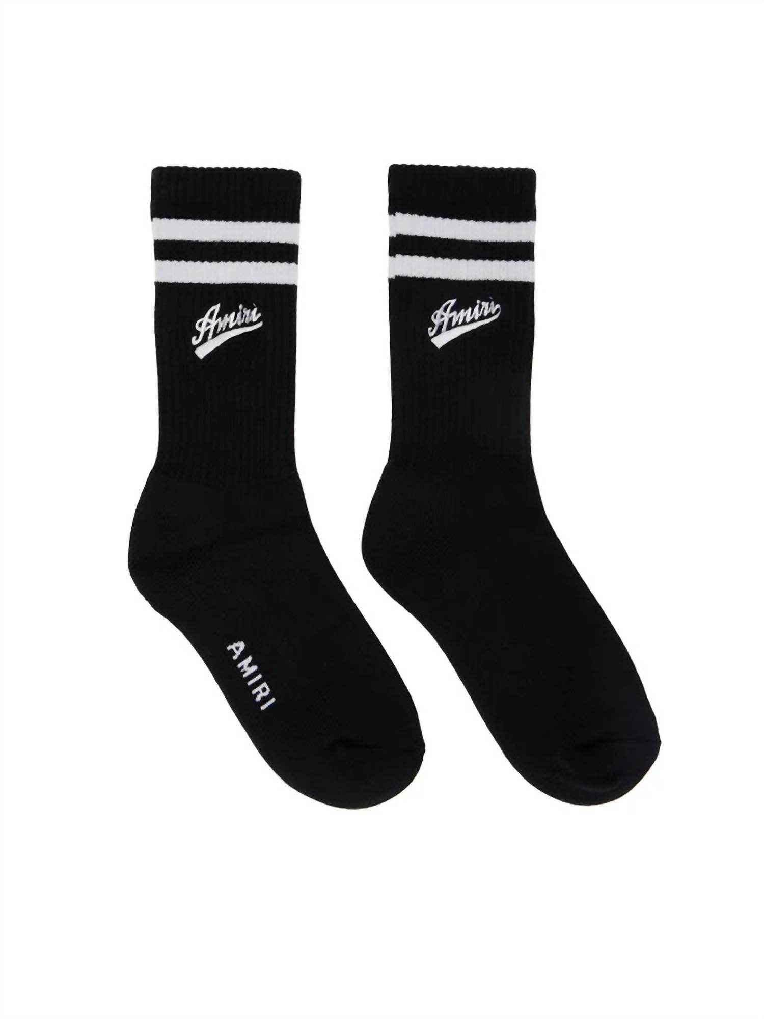 Amiri - Women's Varsity Script Socks - Rack Hunt -