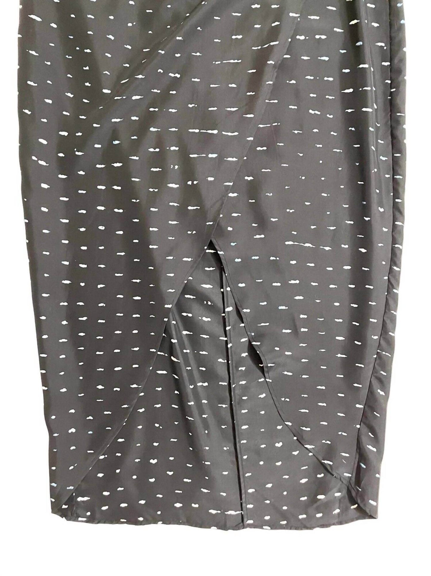 Stevie May - Women's Faux Wrap Silk Abstract Print Midi Skirt - Rack Hunt -