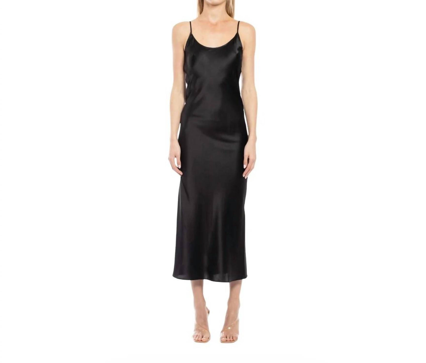 Kelly Stretch Silk Slip Dress