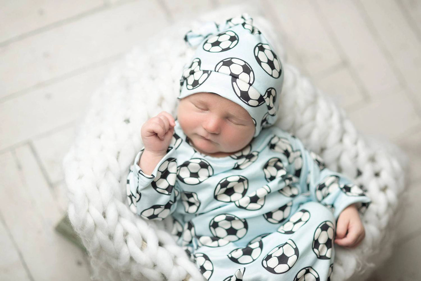Baby Gown And Hat Set
