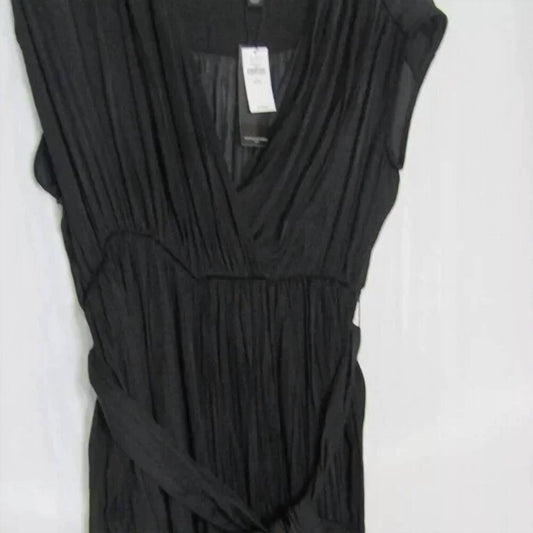 Pleated Wide Leg Jumpsuit - Petite