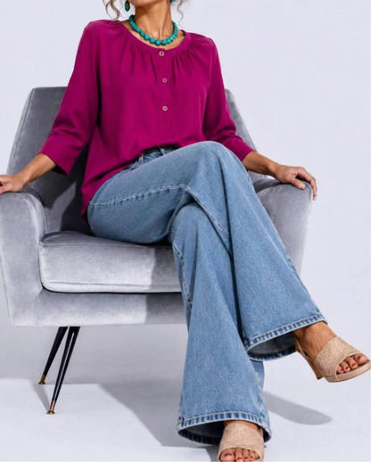 Button Up Knit Top