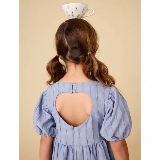 Pleated Heart Back Dress