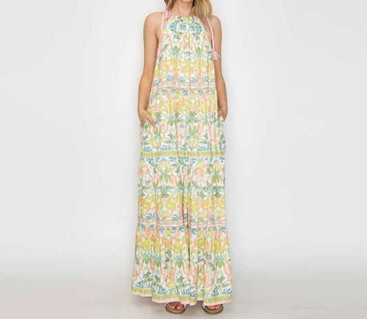 Jungle Halter Maxi Dress