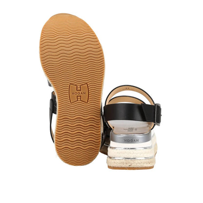 Women's Leather Wedge Sandals