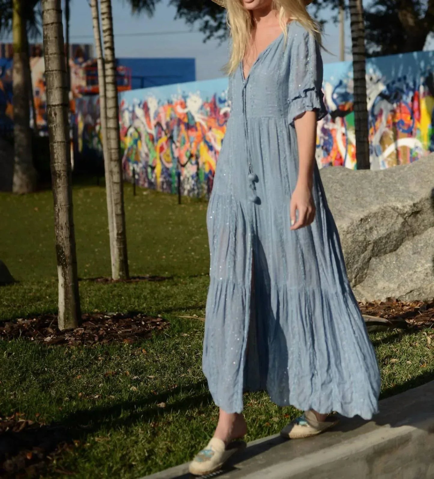 Tarifa Soul - Periwinkle Shimmer Dress - Rack Hunt