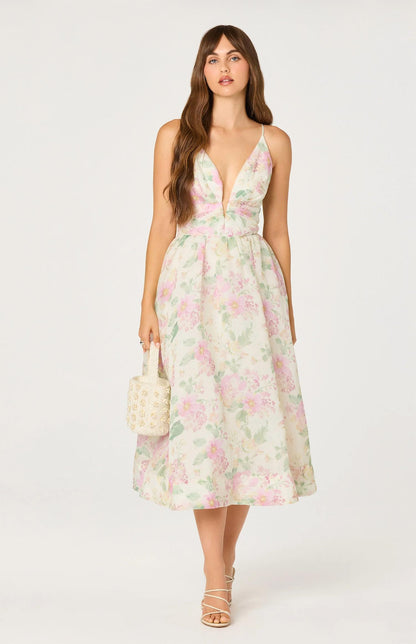Janna Floral Midi Dress