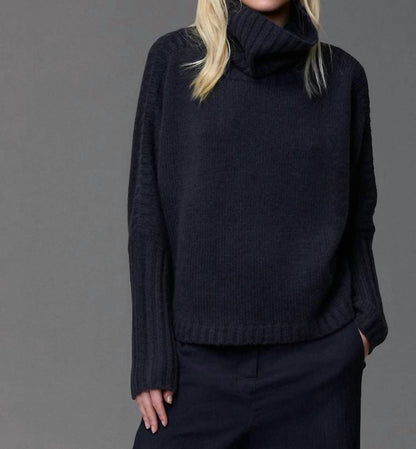 Bat Sleeve Cashmere Turtleneck Sweater