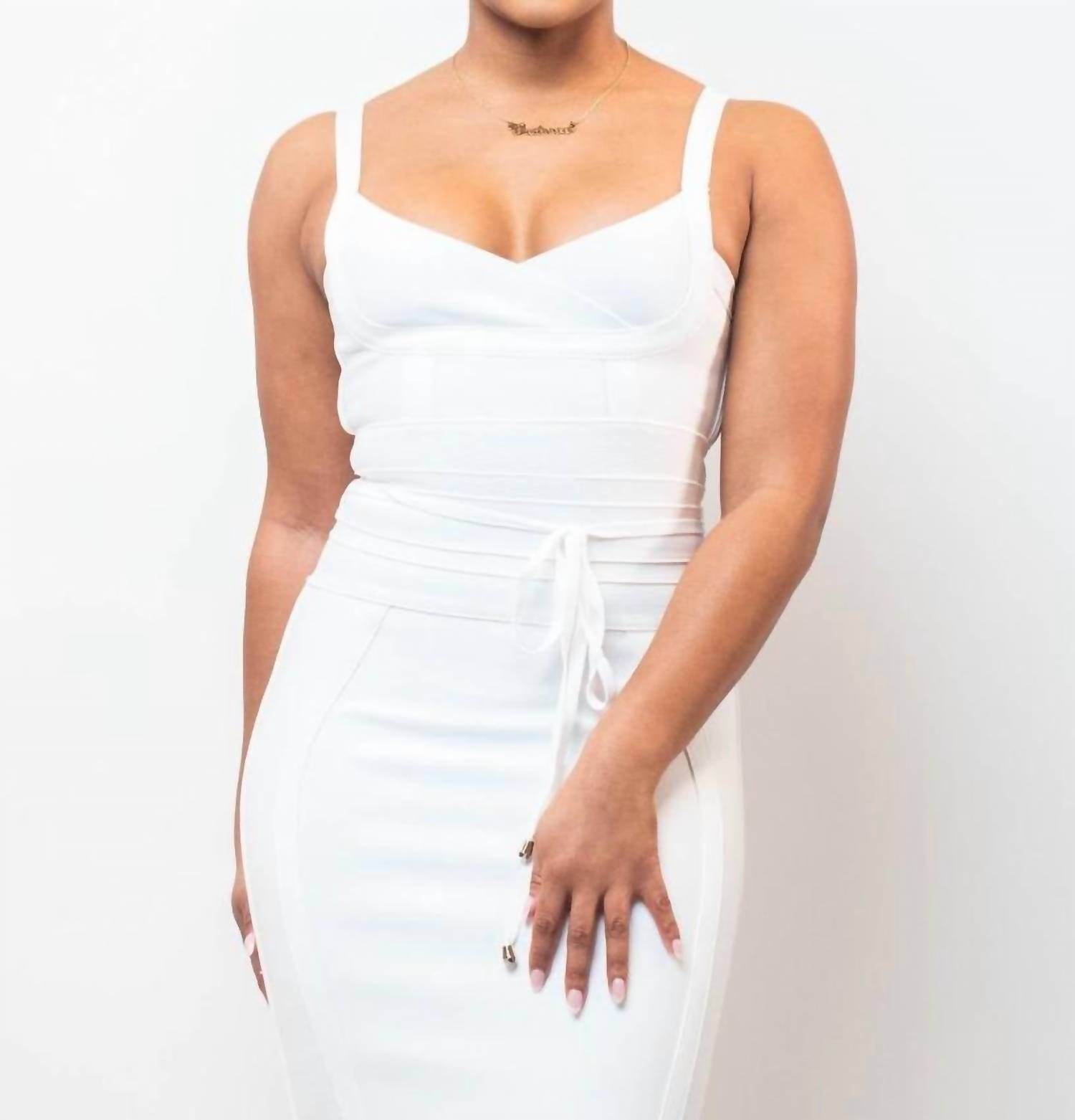 Athina - Spaghetti Strap Bandage Dress - Rack Hunt -