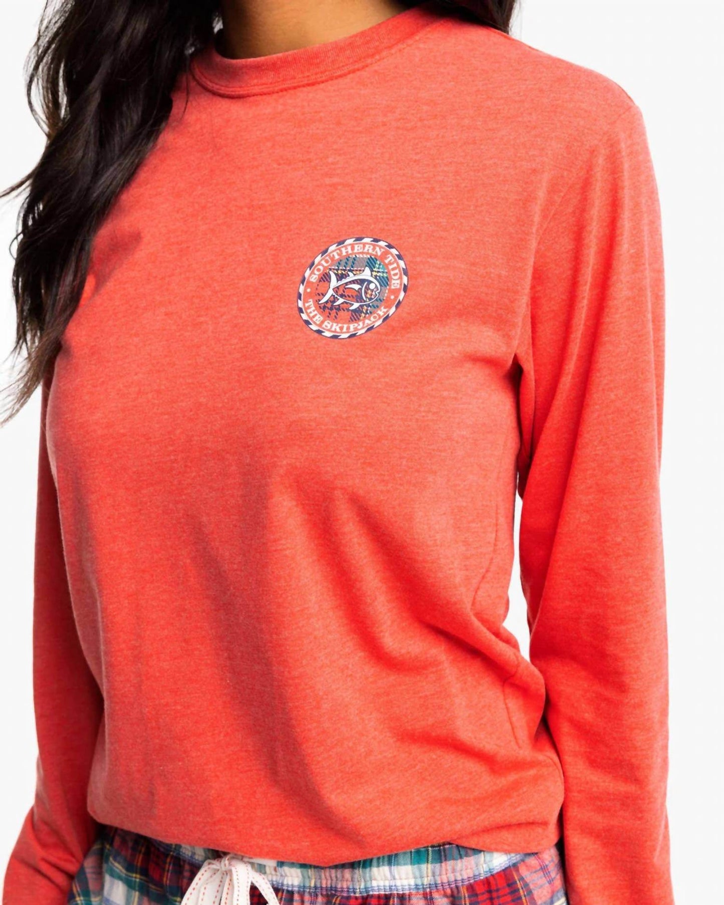 A SOUTHERN LIFESTYLE CO. - Long Sleeve Plaid Skipjack Tee - Rack Hunt